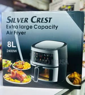 Silvercrest 8L Digital Air Fryer | 2400W Touch Control-