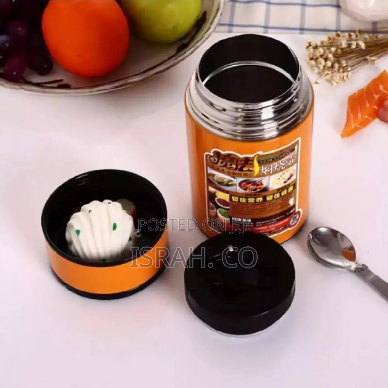 1000ml Vacuum Insulated Thermo Food Flask,Lunch Box, Warmer-