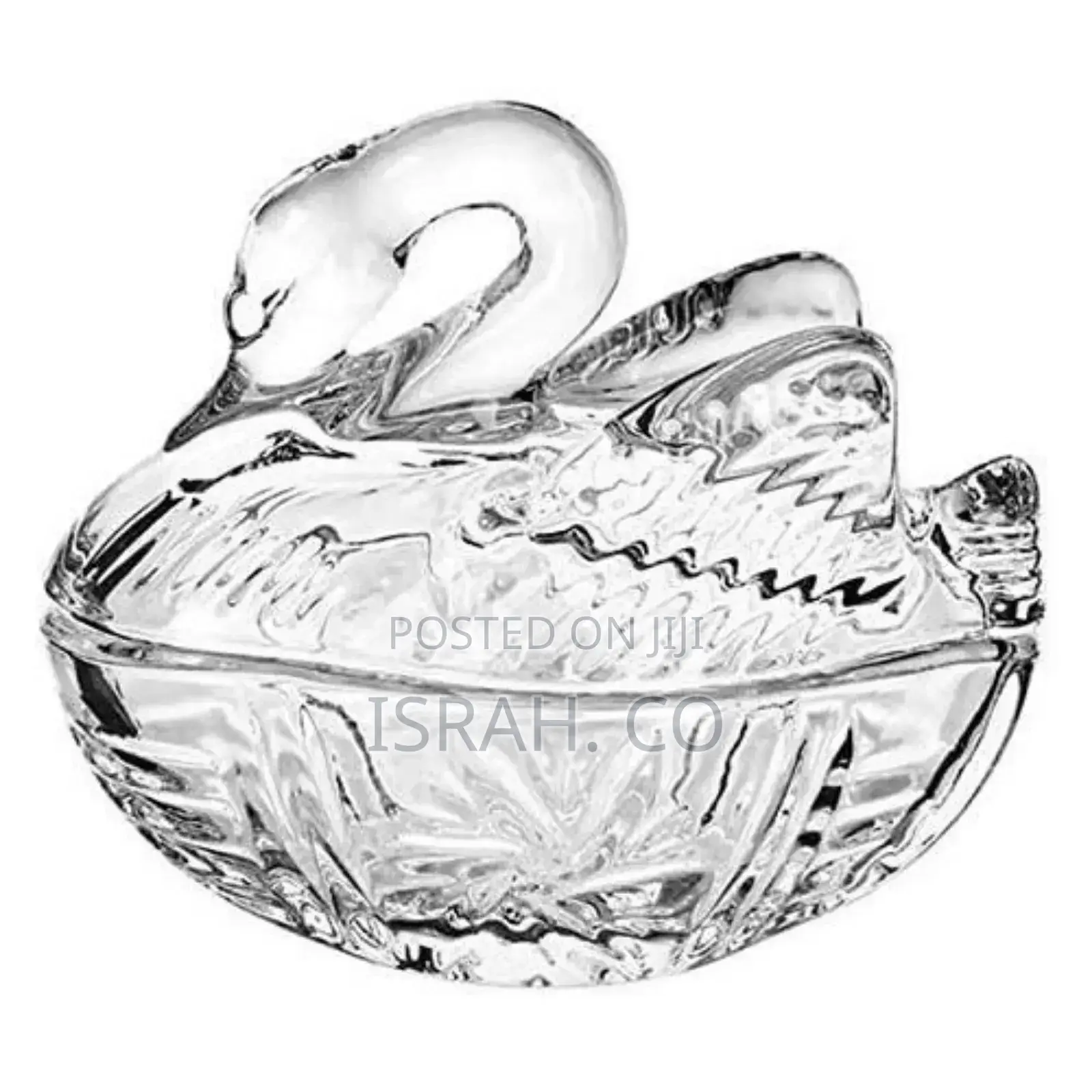Glass Candy Dish With Lid Sugar Bowl Cookie Jar Party Decor
