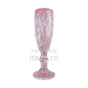 6 Pieces of Long Diamond Design Wine Glasses-Colorless.
