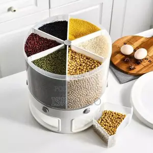 Food Storage Rice Bucket Cereal Dispenser Containerorganizer