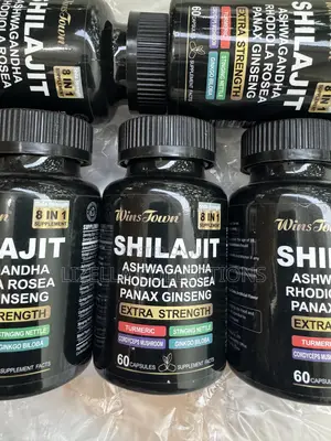 Pure Shillajit Capsules With Ashwagandha Ginseng