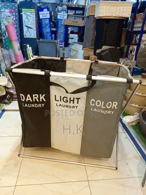 3-Section Foldable Laundry Hamper
