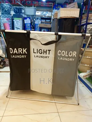3-Section Foldable Laundry Hamper