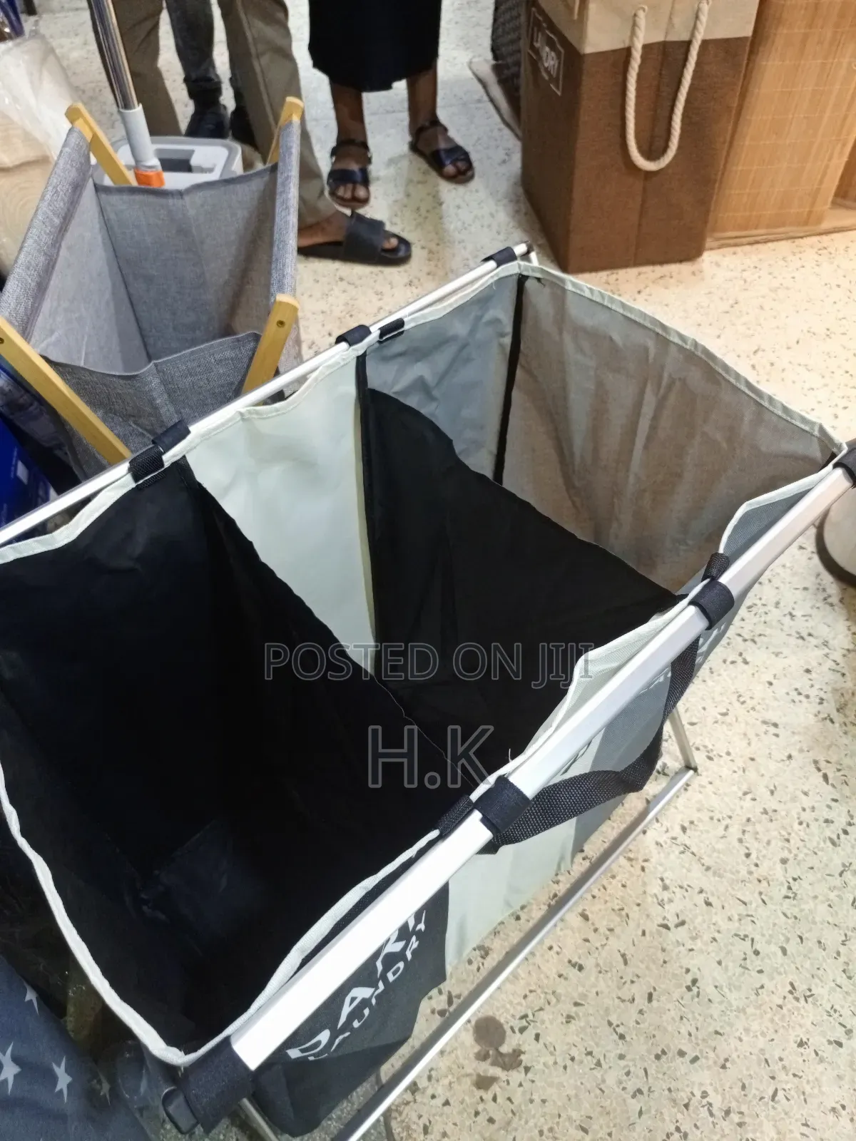 3-Section Foldable Laundry Hamper