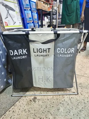 3-Section Foldable Laundry Hamper