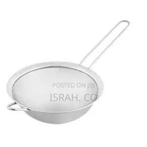 Colander Sifter Sieve Oil Mesh Wire Strainer 16cm, Silver