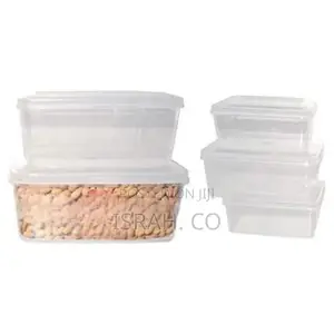 5 Pc Airtight Food Storage Containers Tins With Lids,