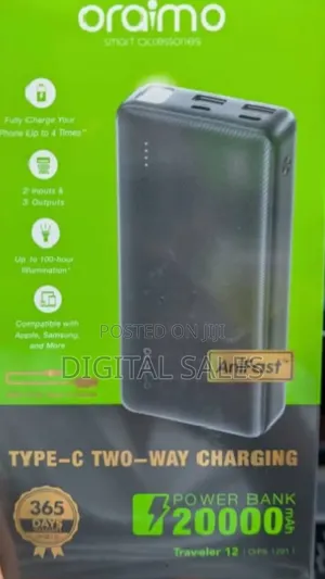 Original Oraimo 20,000mah Power Bank