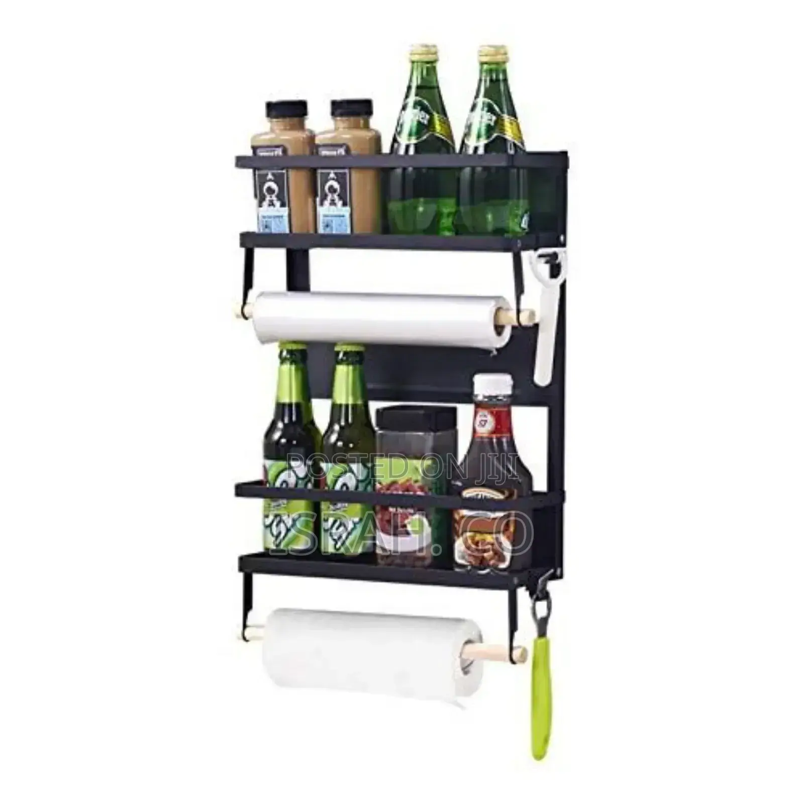 Magnetic Fridge Side Shelf Storage Organizer, Spice Rack