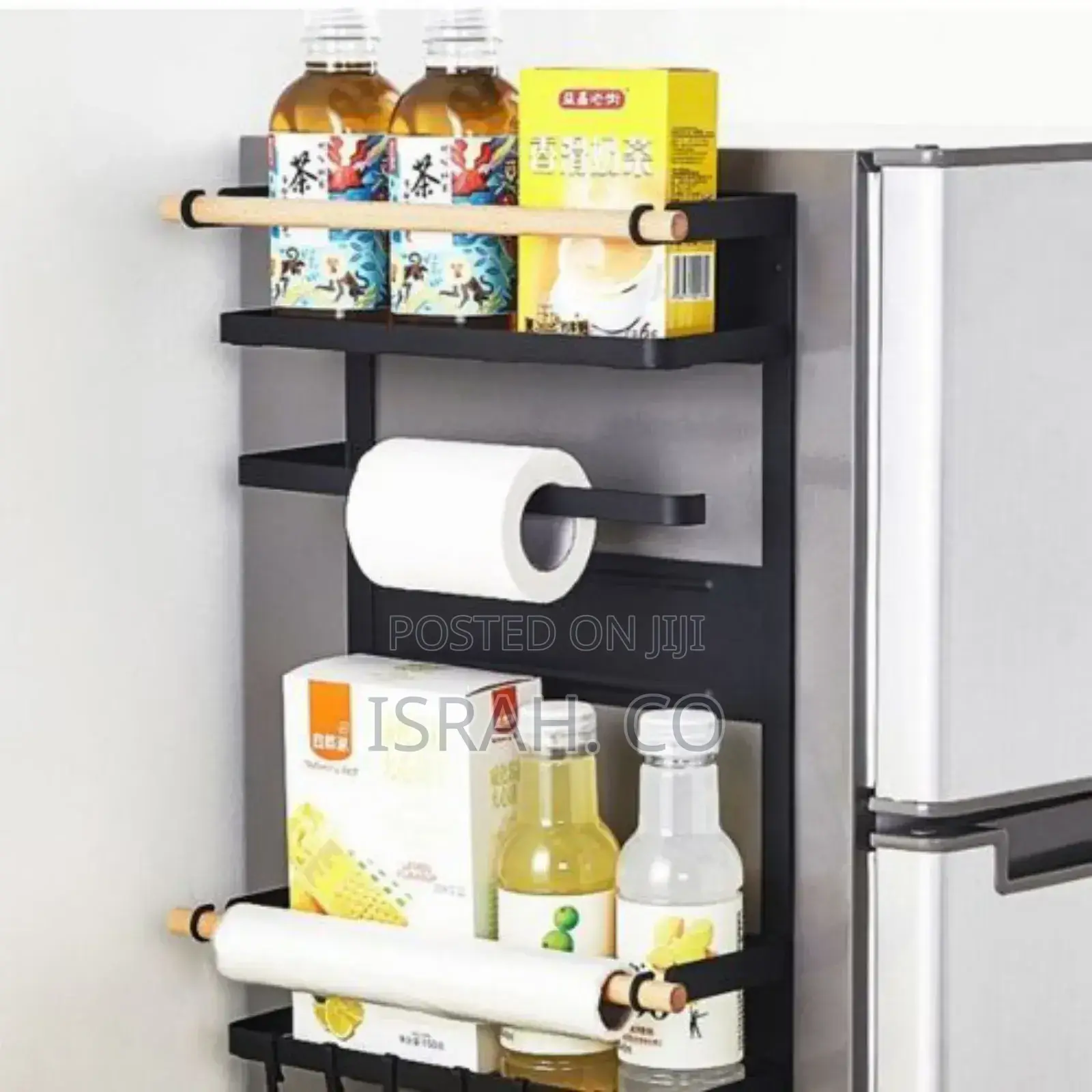 Magnetic Fridge Side Shelf Storage Organizer, Spice Rack