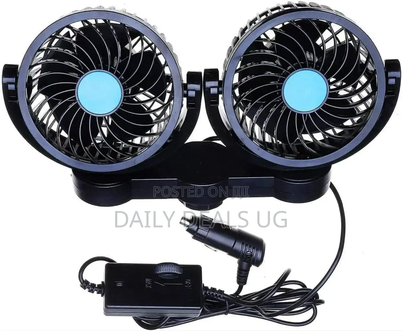 Foldable Double Car Fan