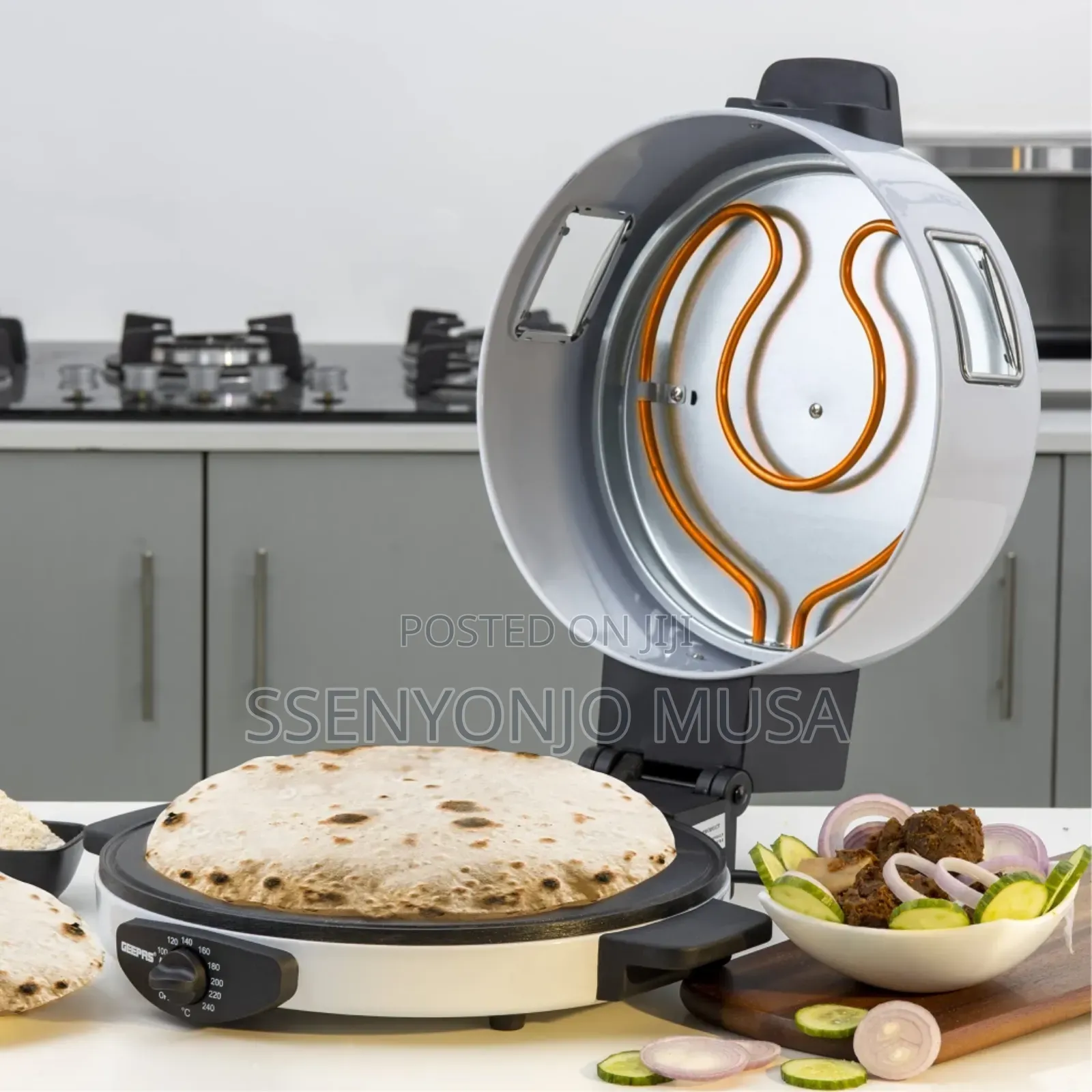 Geepas Arabic Bread Maker Gbm63036 | With Non-Stick Plate.