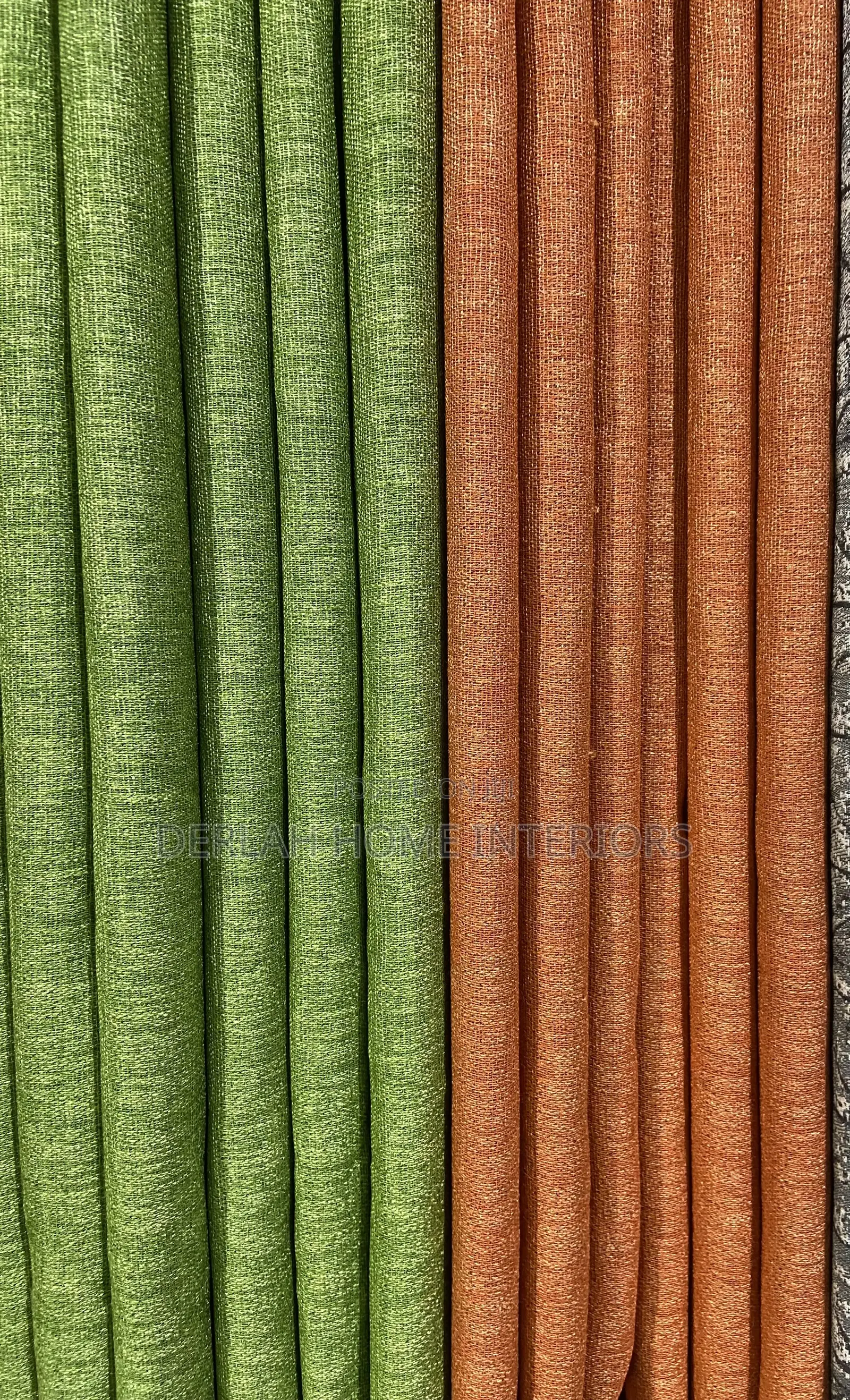 Bright Colur Curtain Lemon Green and Orange