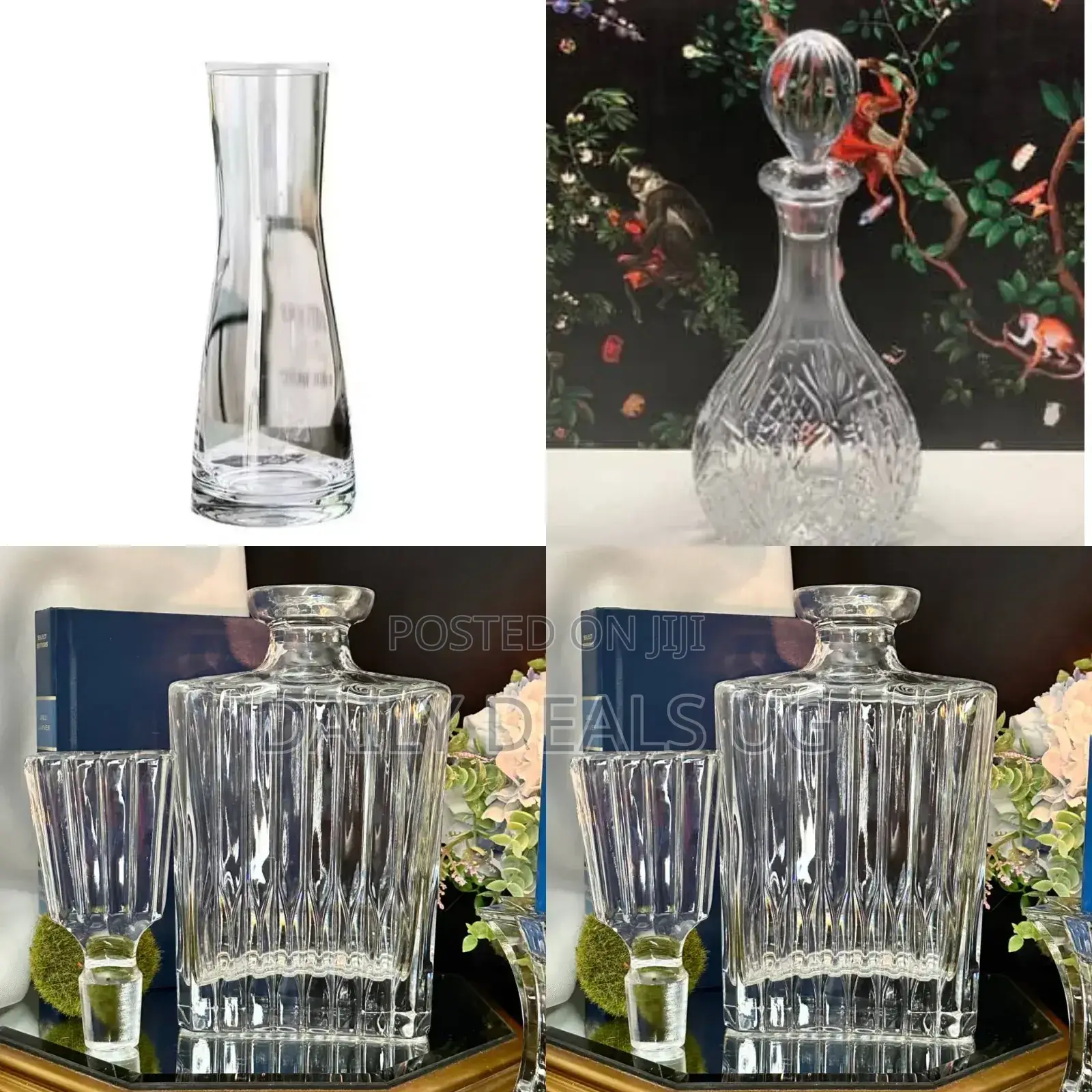 Glass Leaf Vase