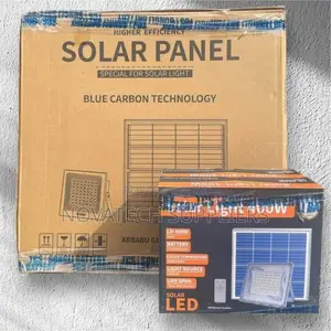 400W Blue Carbon Wawa Solar Flood Lights Finn