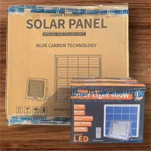 400W Blue Carbon Wawa Solar Flood Lights Enzo