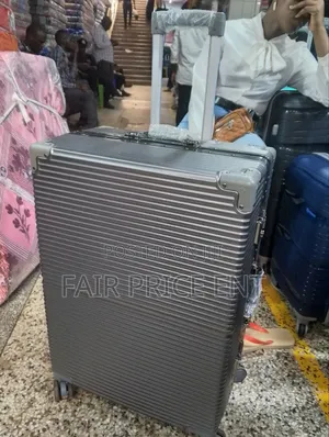 Noble Lock Plastic Aluminium Suitcase. Extra Large. ( Gray)