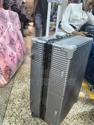 Noble Lock Plastic Aluminium Suitcase. Extra Large. ( Gray)