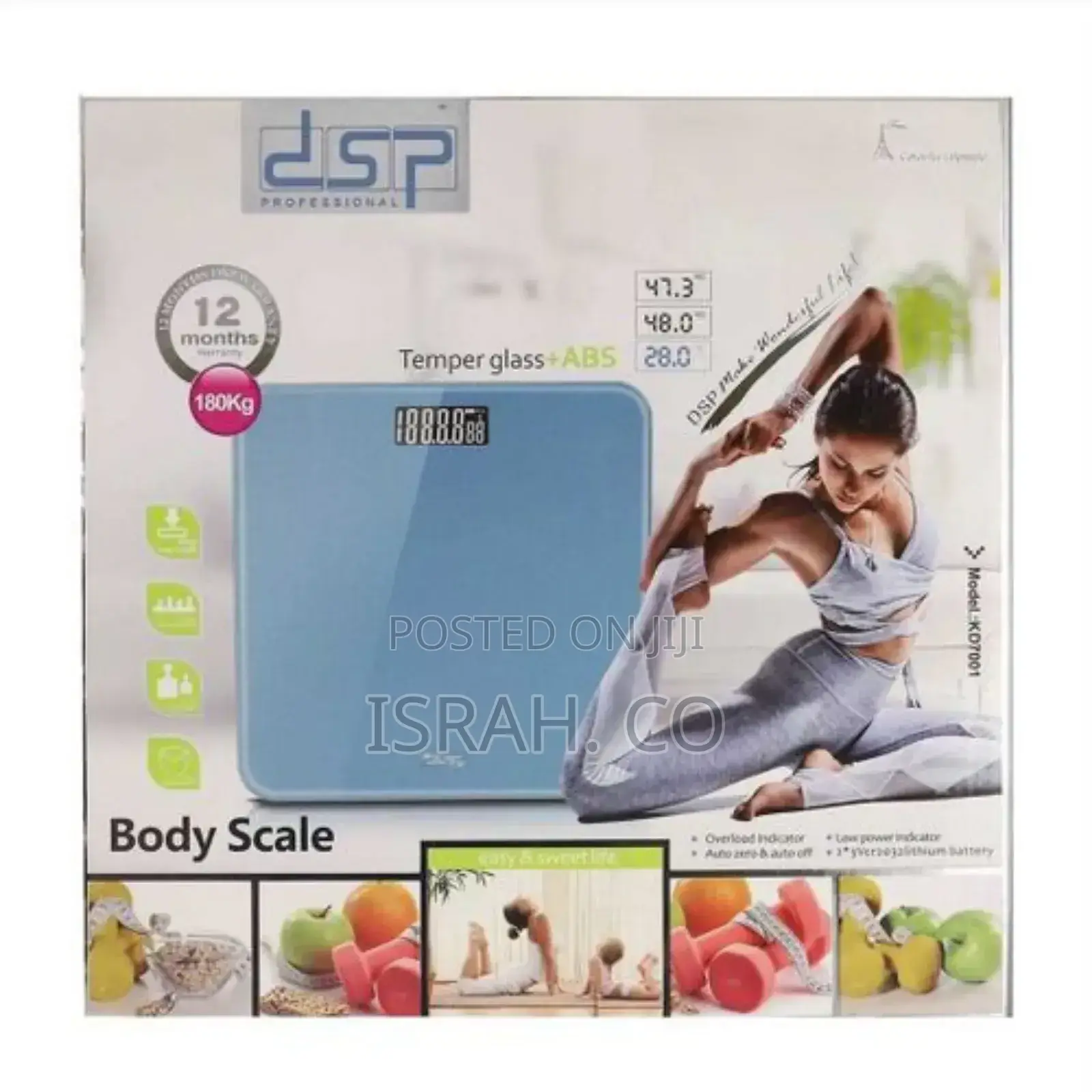 DSP Personal Electronic Body Weighing Scale- Multicolor
