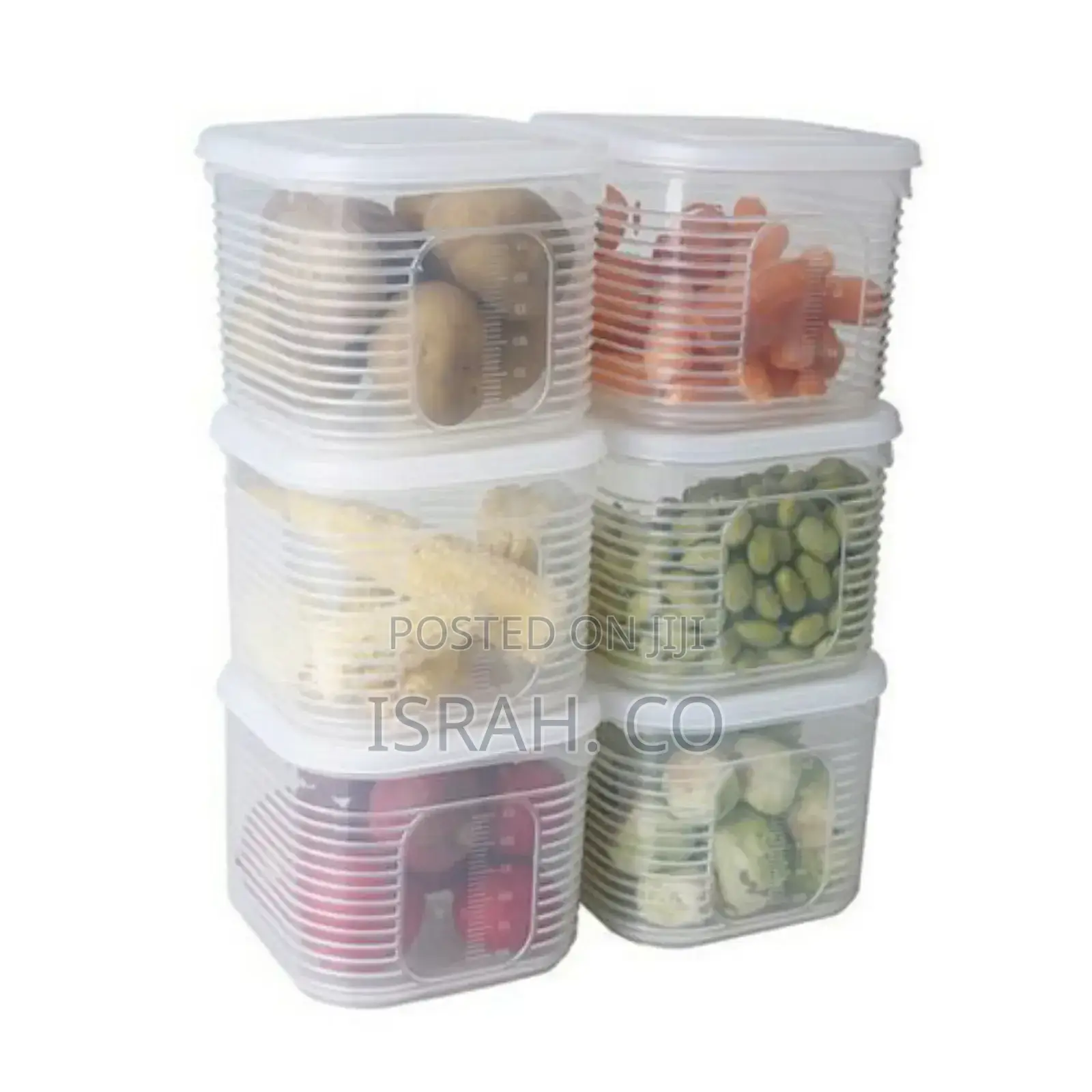 Plastic Food Storage Containers With 6 Removable Tins