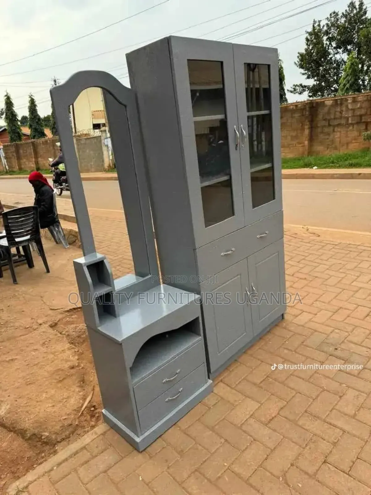 Side Board in Gray Colour
