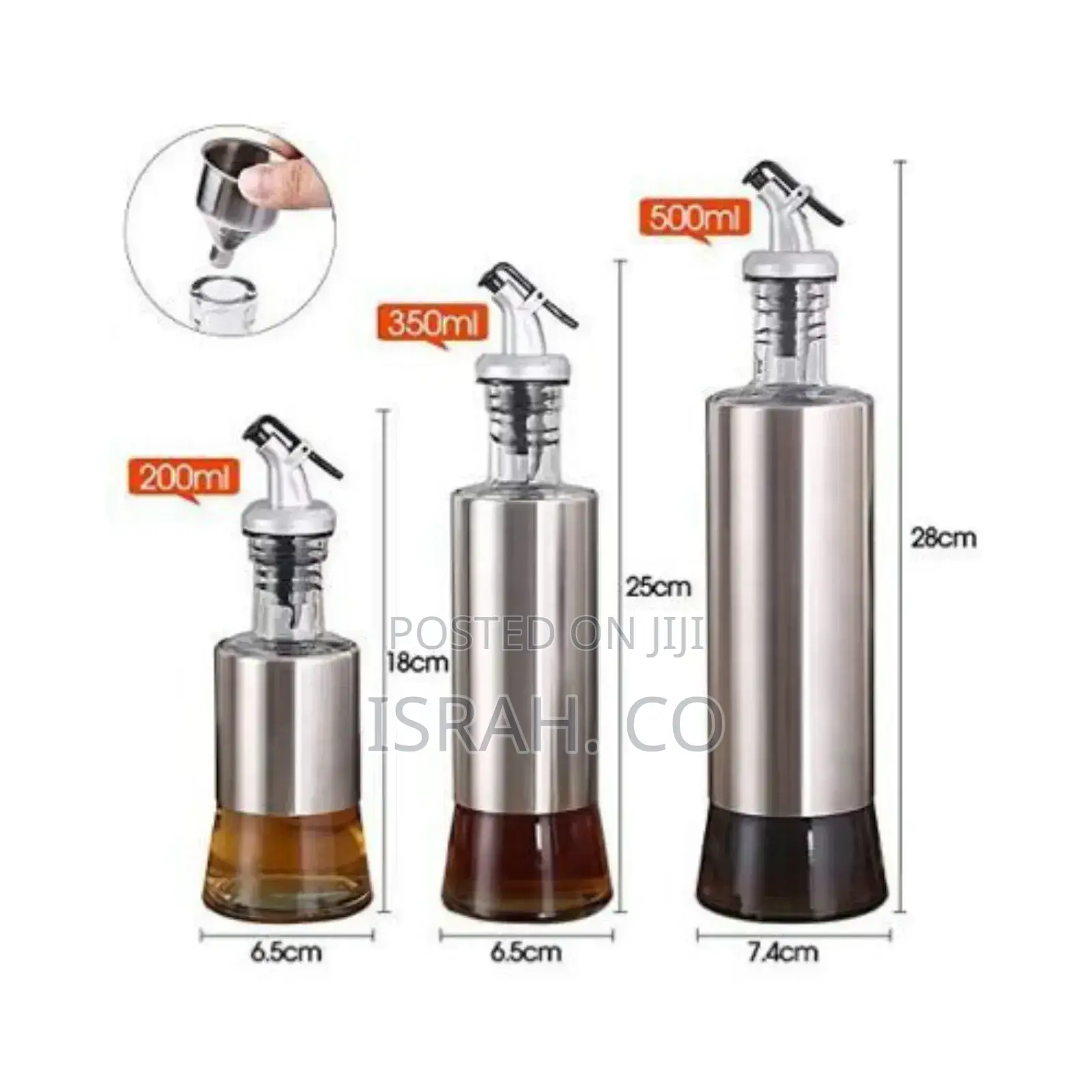 350ml Glass Vinegar Cooking Oildispenser Saucesprayer Bottle