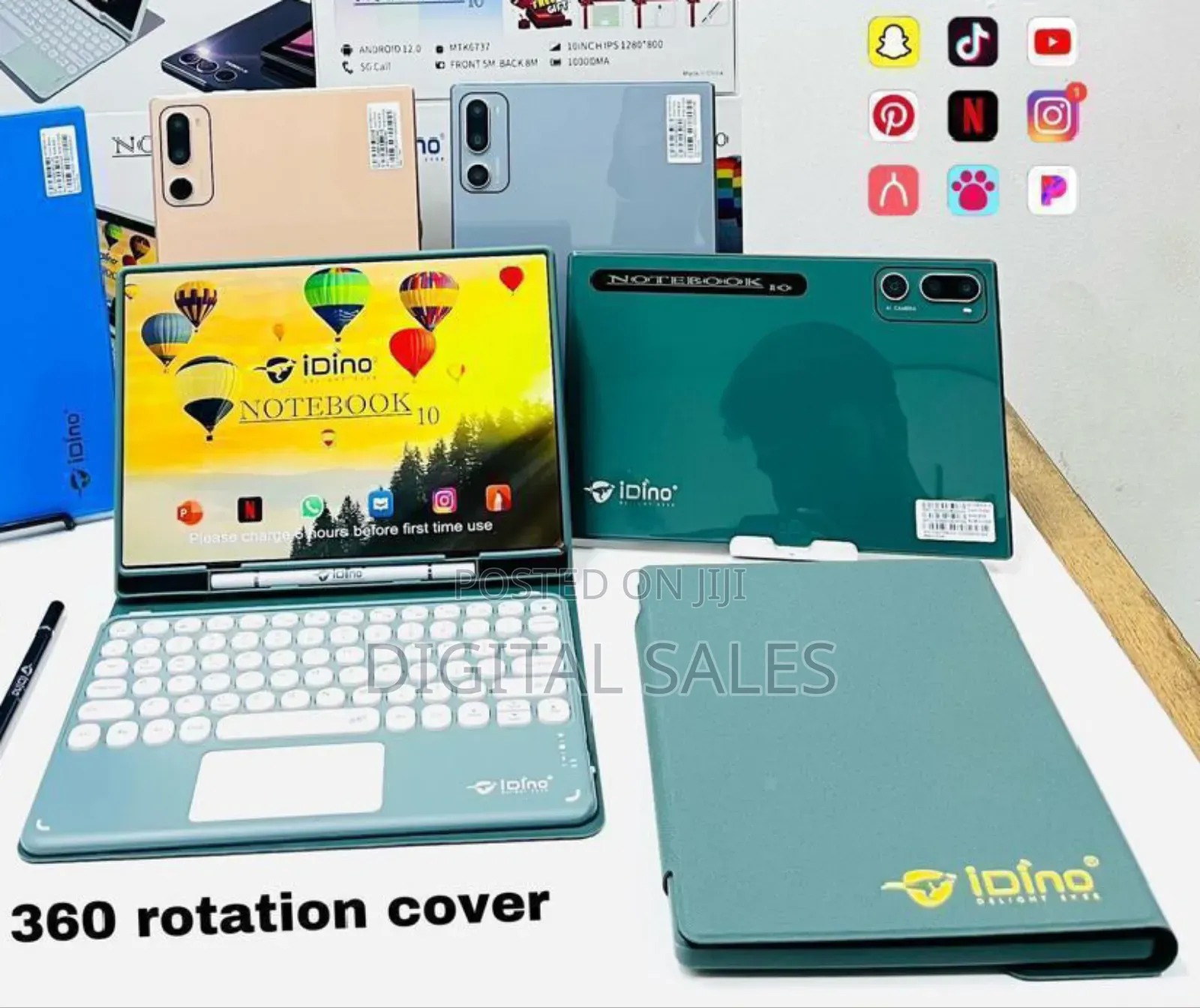 New Idino Notebook 10 512 GB Green