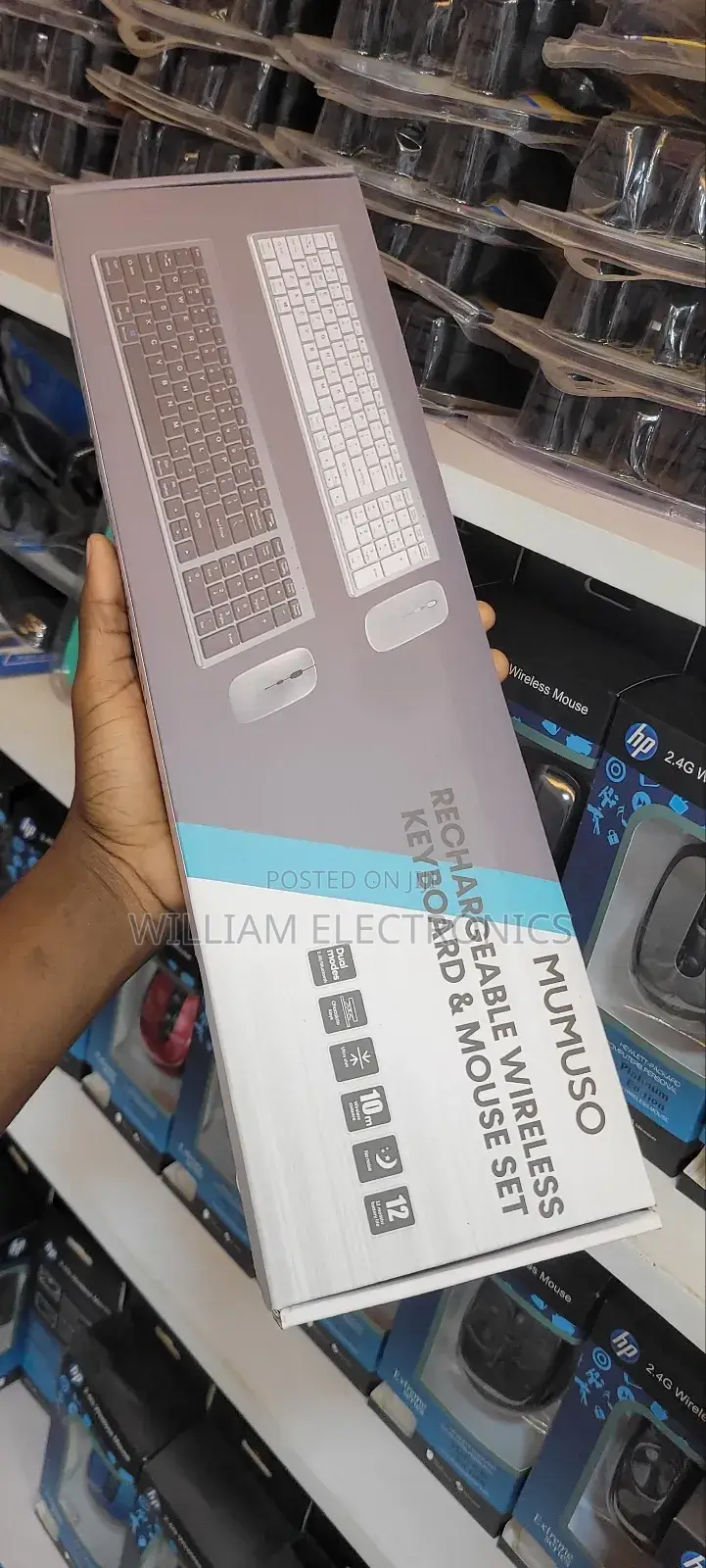 Slim Wireless Keyboard/Mini Optical Mouse/Usb Receiver
