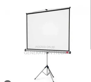 Projector Screen 240 X 240 With Tripod Stand - 360° Rotation