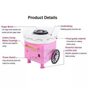 Electric Floss Cotton Candy Maker Cart Sugar Yarn Machine