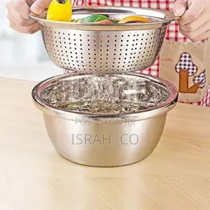 Other 30cm Rice,Vegetable Washing Strainer/Colander- Silver