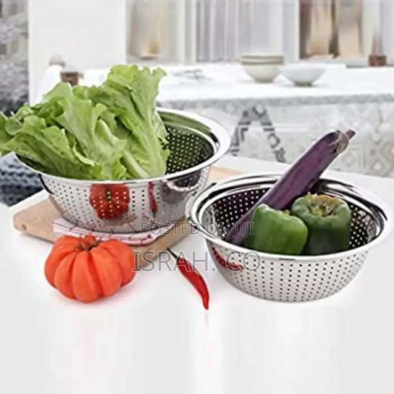 Other 30cm Rice,Vegetable Washing Strainer/Colander- Silver