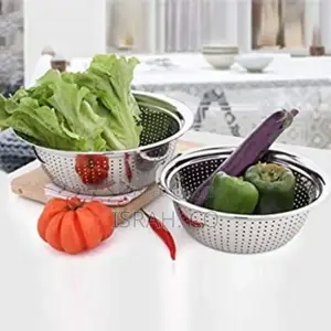 Other 30cm Rice,Vegetable Washing Strainer/Colander- Silver