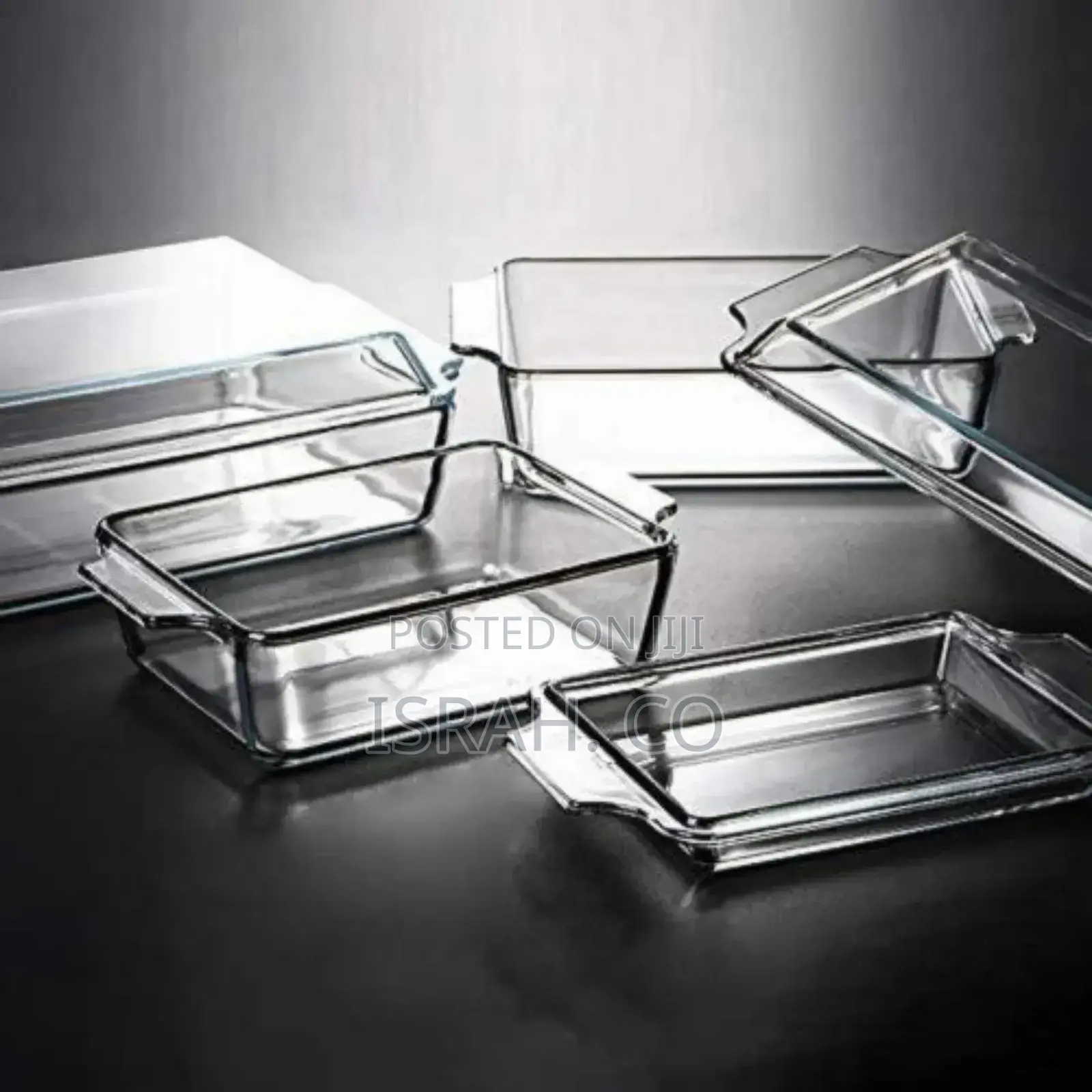 3 Piece Rectangle Glass Bakeware Dishes Microwave Oven Bowls
