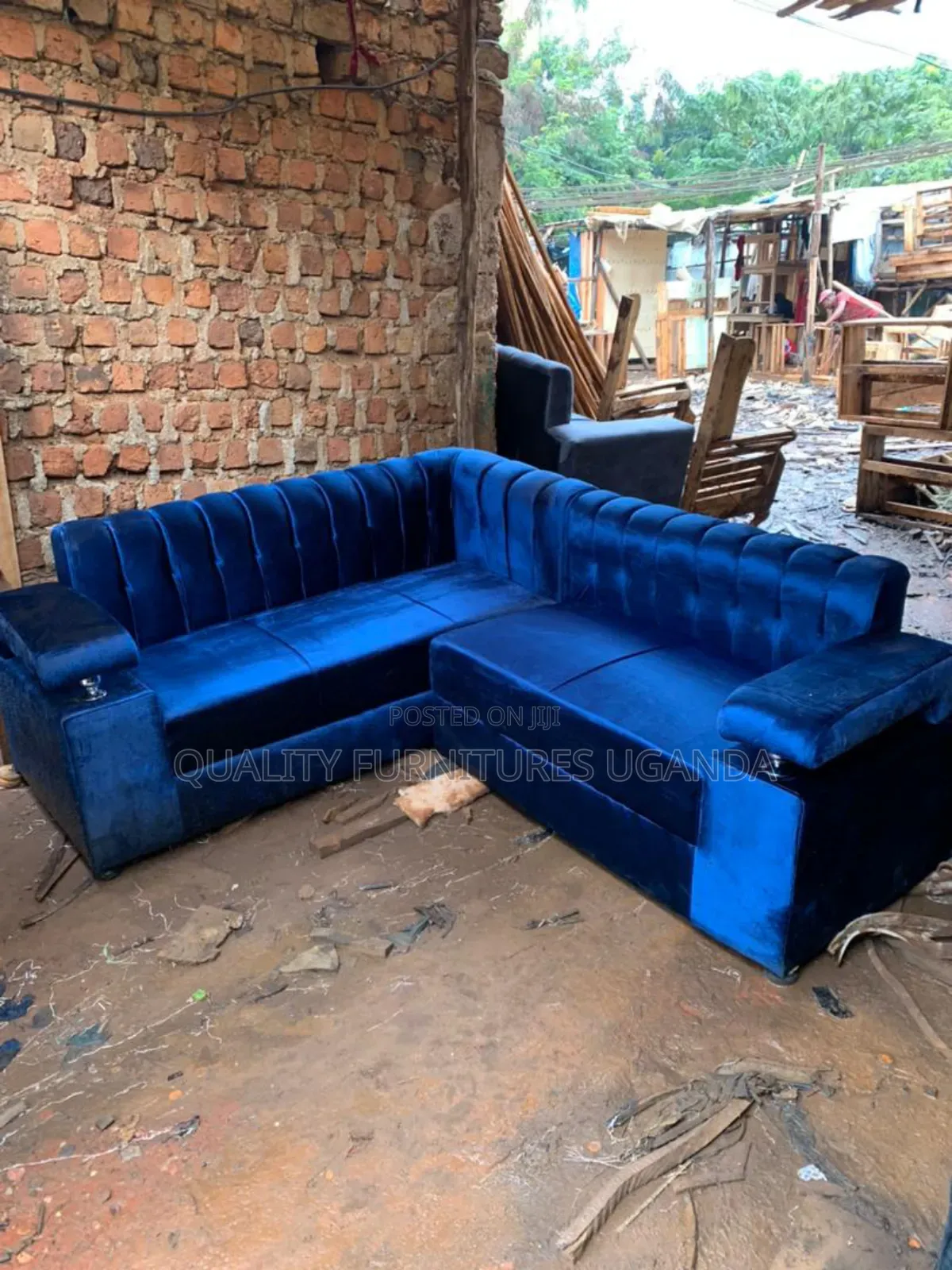 Sofa Set in Blue Colour