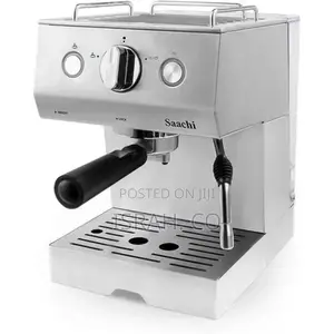Coffee, Espresso and Cappuccino Maker Machine-Silver