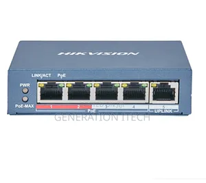 Smart Managed 4 Port Switch -Gigabit POE- Hikvision