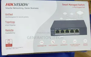 Smart Managed 4 Port Switch -Gigabit POE- Hikvision