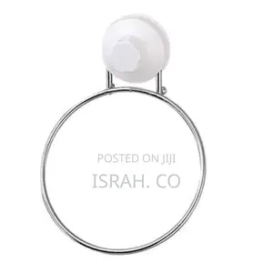 Towel Ring/Towel Rack Hanger With Magic Suction Cup, White.