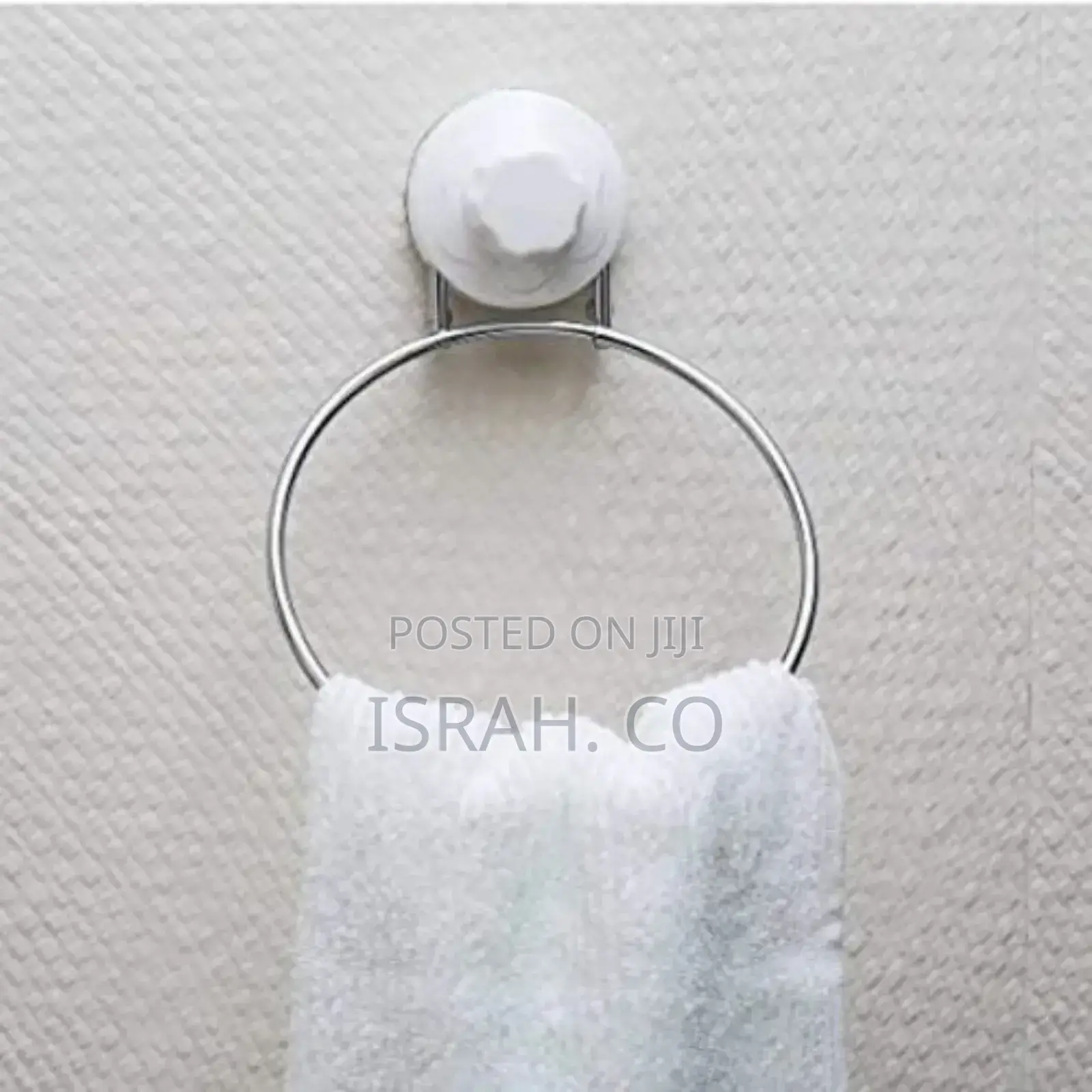 Towel Ring/Towel Rack Hanger With Magic Suction Cup, White.