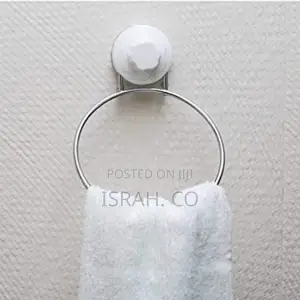Towel Ring/Towel Rack Hanger With Magic Suction Cup, White.