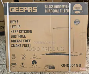 Geepas Glass Hood With Charcoal Filter