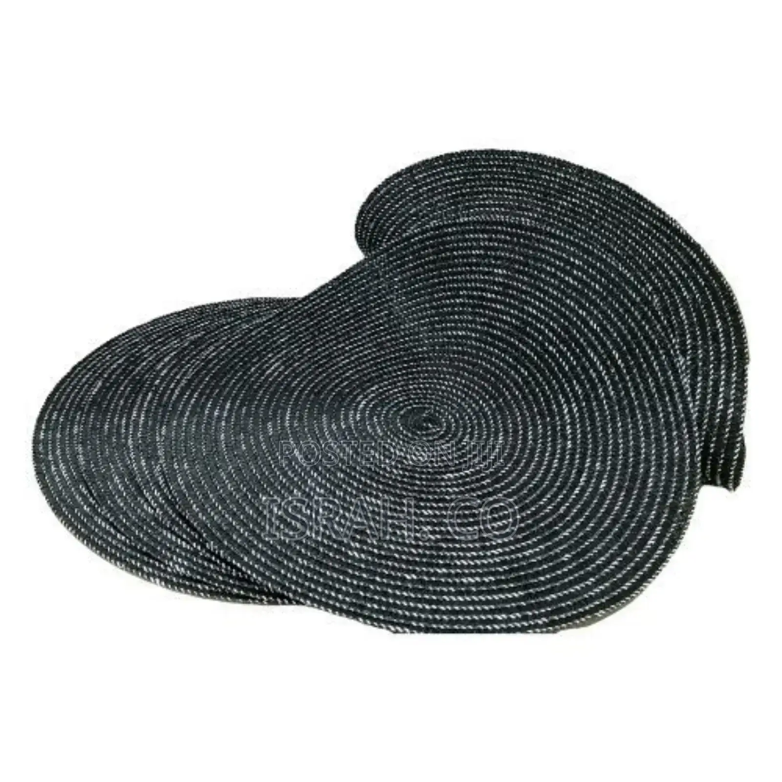 6 Pc Round Decorative Placemats Table Mats- Black White