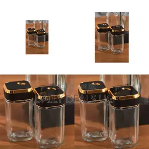 Glass Salt Shaker Bottle Set