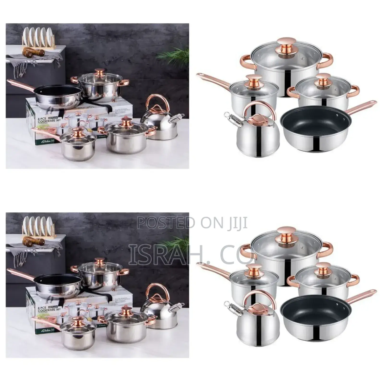 Pots and Pans Plus Their Glass Covers
