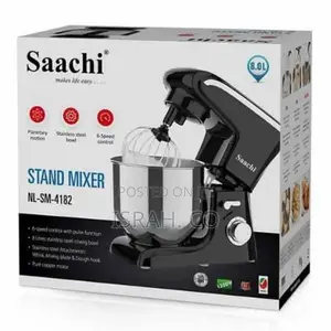 Saachi 8 Litres 6-Speed Standmixer With Pulse Function-Black