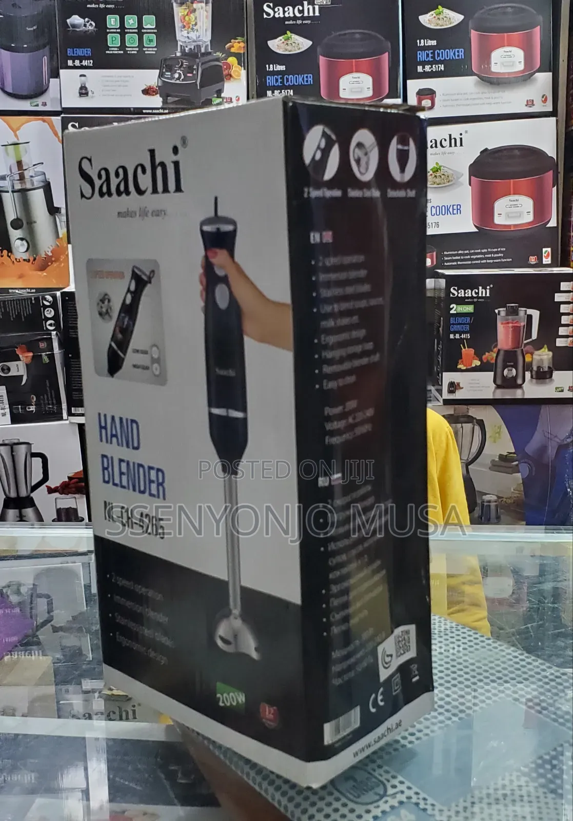 Saachi Hand Blender 200w - 4265 - Compact Powerful Mixing
