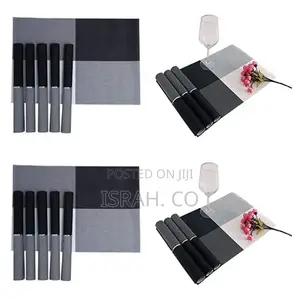 Black Table Mats