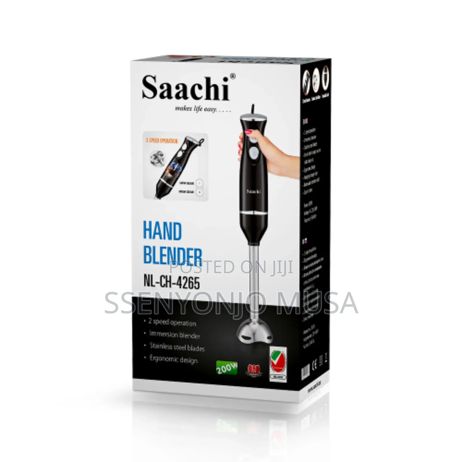 Saachi Hand Blender 4265 - 200w Powerful Ergonomic Design